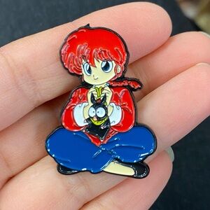 Ranma 1/2 Ranma Saotome And Pchan Enamel Pin Anime Manga Collectable Novelty